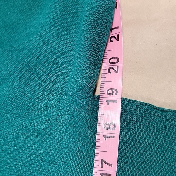 Lyle and Scott Unsized (S/M) Green Vintage 100% Cashmere Cardigan Sweater - Picture 8 of 11